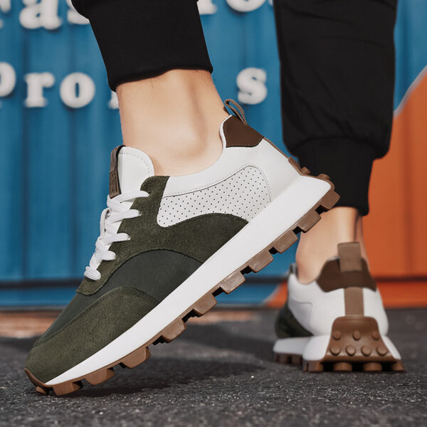 Men's Shoes Sports Casual Leather Dad Shoes - 图片 6