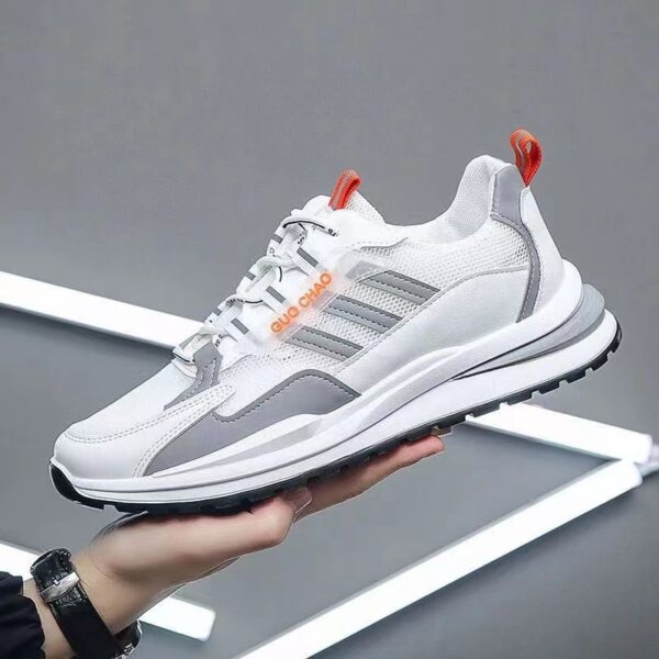 Mesh Breathable Lace Up Running Sneaker Men - 图片 6