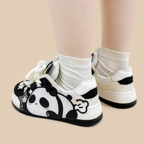 Cute Panda Student Sports Casual Shoes - 图片 2