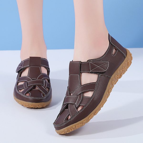 Beach Hollowed Fashion Flat Sandals - 图片 10