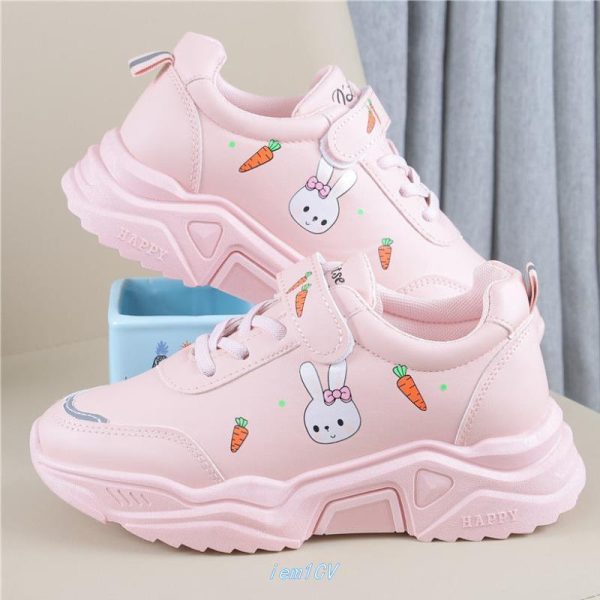 Spring And Autumn Primary School Students Casual All-match Pu Running Shoes - 图片 6