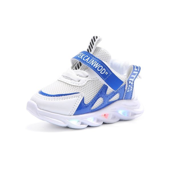 Children's Alphabet Webbing Mesh Breathable Kids Luminous Shoes Casual Sports Shoes - 图片 2