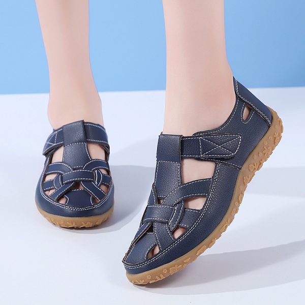 Beach Hollowed Fashion Flat Sandals - 图片 5