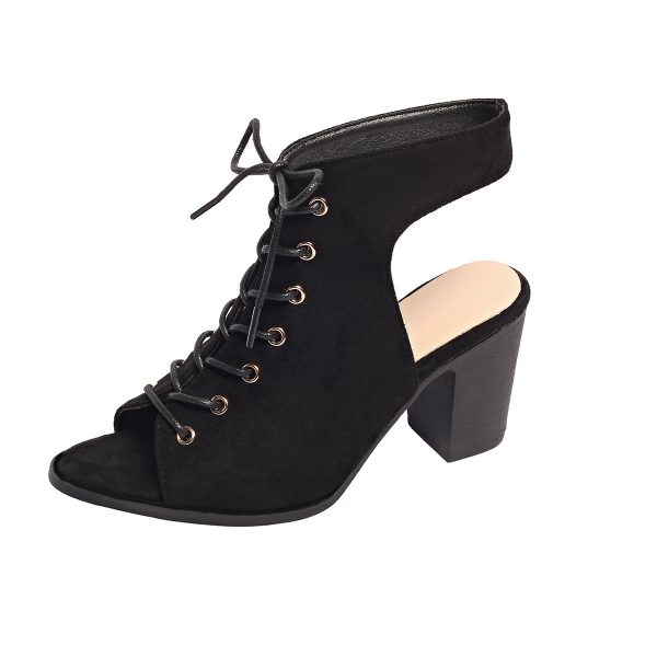 Lace-up Chunky Heel Sandals Summer Fashion Peep Toe Shoes For Women - 图片 10