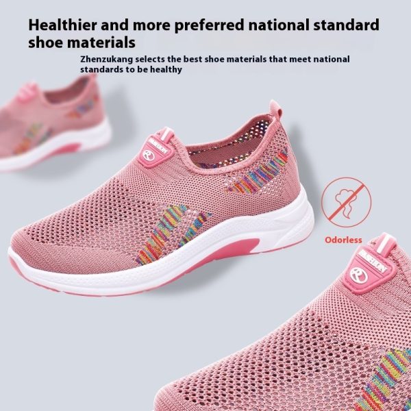 Women's Casual Breathable Fly Woven Mesh Cloth Shoes - 图片 5