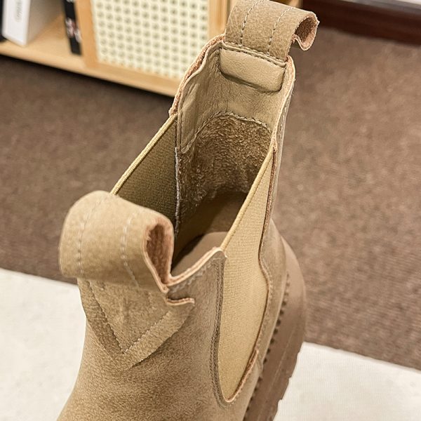 British Style Complex Sleeve Motorcycle Boots Women - 图片 2