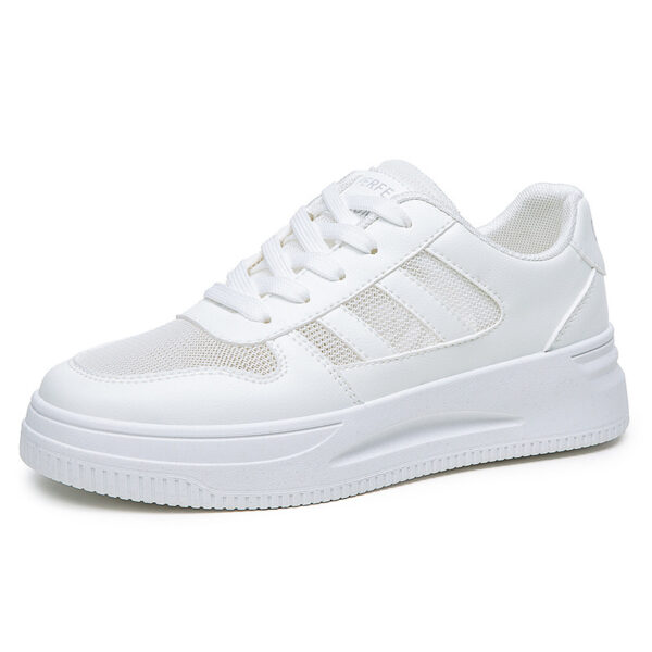 Breathable Platform Light White Shoes Women's Mesh Casual Sneaker - 图片 8