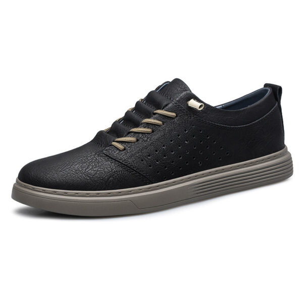 Hollow-out Breathable Hole Shoes Casual Spring And Summer Low-top Cowhide Surface Fashion Shoes - 图片 3