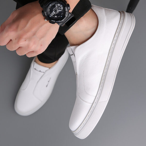 Casual And Comfortable Breathable Non-slip Trendy Soft Bottom Rubber Round Toe Flat Heel Slip-on Shoes - 图片 9