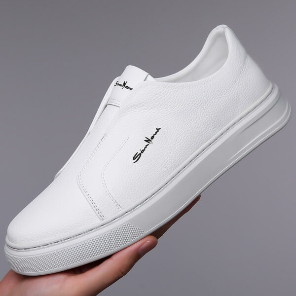 Casual And Comfortable Breathable Non-slip Trendy Soft Bottom Rubber Round Toe Flat Heel Slip-on Shoes - 图片 5