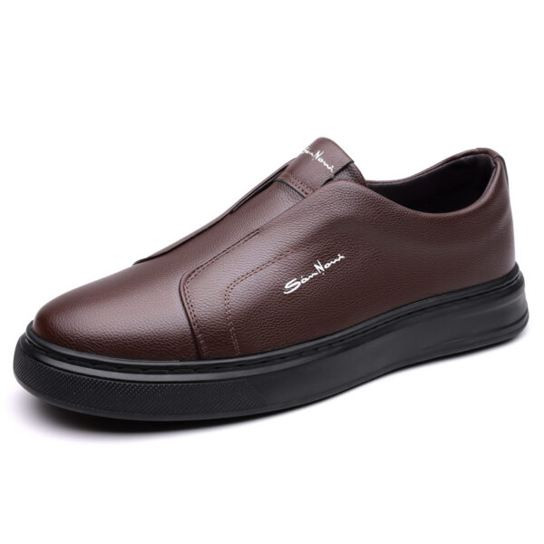 Casual And Comfortable Breathable Non-slip Trendy Soft Bottom Rubber Round Toe Flat Heel Slip-on Shoes - 图片 7