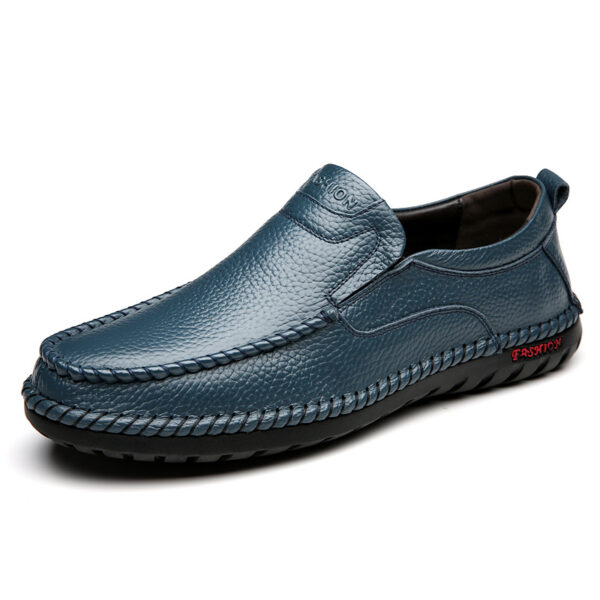 Comfortable Cowhide Soft Bottom Soft Surface Men's Shoes - 图片 4