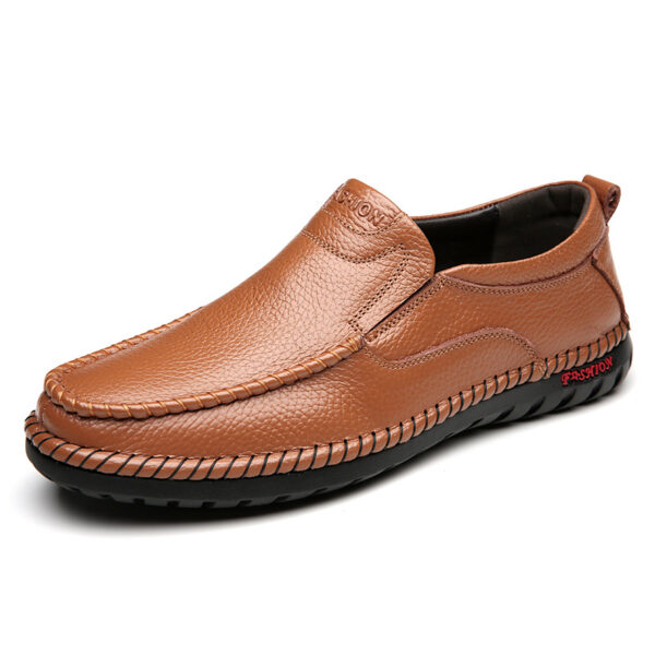 Comfortable Cowhide Soft Bottom Soft Surface Men's Shoes - 图片 3