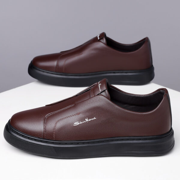 Casual And Comfortable Breathable Non-slip Trendy Soft Bottom Rubber Round Toe Flat Heel Slip-on Shoes - 图片 2