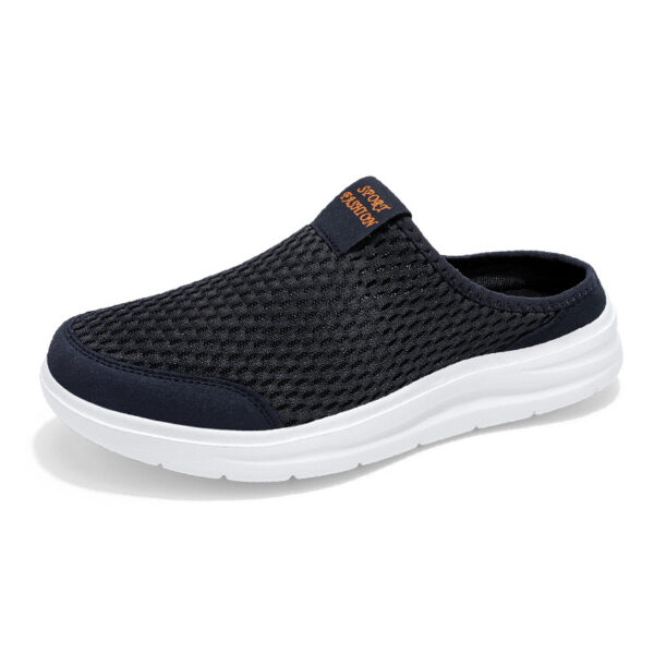 Men's Hollow-out Breathable Hole Muller Shoes Mesh - 图片 3