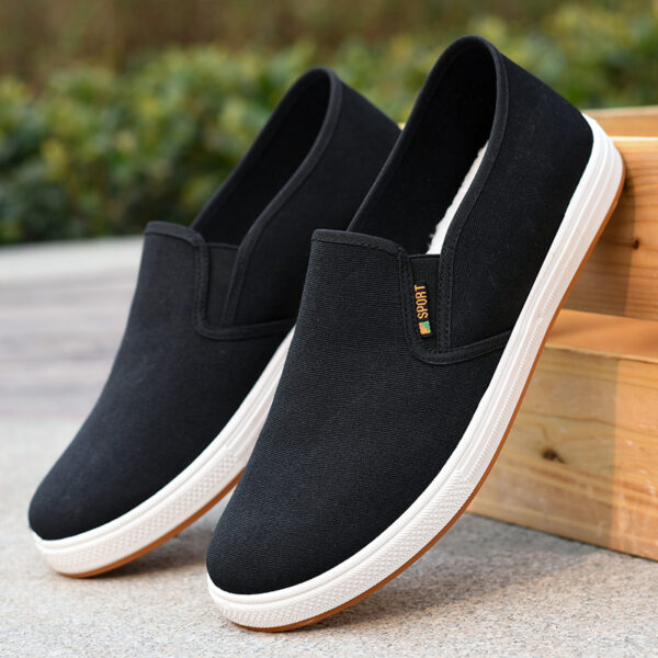 Low-top Men's Cloth Shoes Men's Slip-on Canvas - 图片 7
