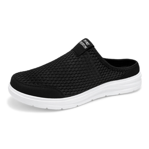 Men's Hollow-out Breathable Hole Muller Shoes Mesh - 图片 2