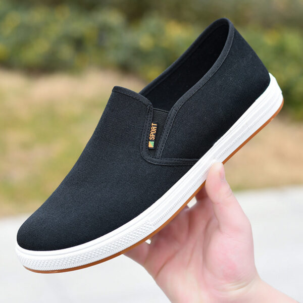 Low-top Men's Cloth Shoes Men's Slip-on Canvas - 图片 2