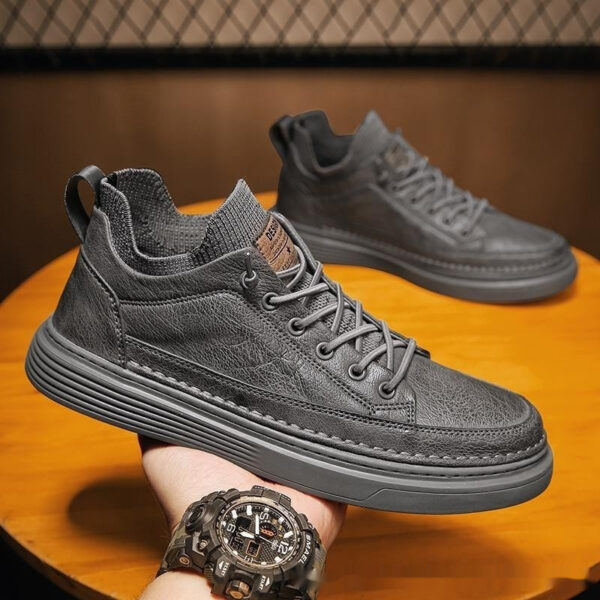 Men's Black Non-slip Wear-resistant And Lightweight Sneakers All-matching Sports - 图片 2
